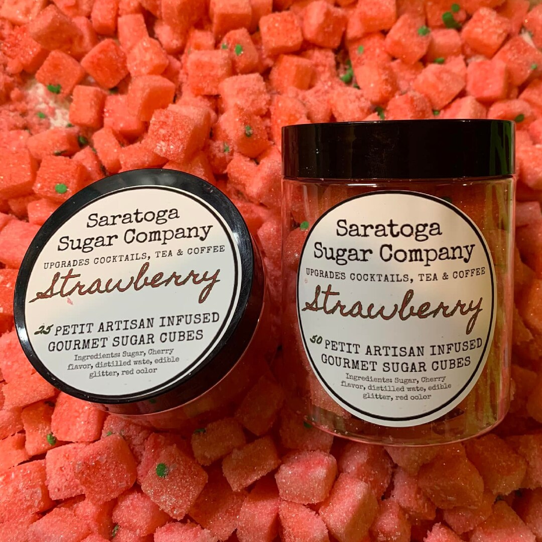 Sweet Strawberry Sugar Cubes Tea and Coffee Stations Showers Etsy