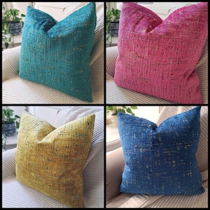 Blue Green velvet pillow cover cut velvet