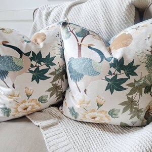 Floral Bird Chinoiserie Fall Colors