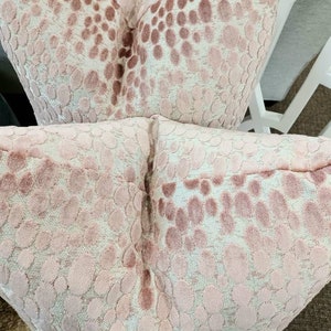 Blush Pink Velvet Dot Pillow Cover