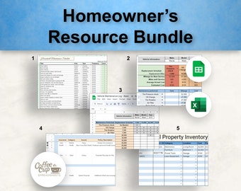 Hulpbronnenbundel huiseigenaar: Google-spreadsheet- en Excel-sjablonen