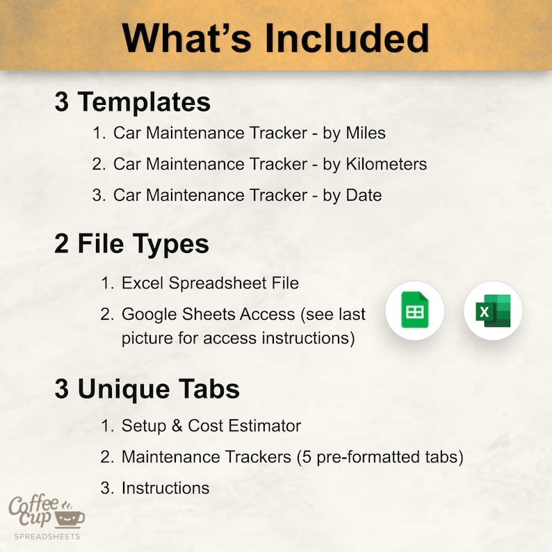 Car Maintenance Log, Vehicle Maintenance Checklist, automotive repair tracker, vehicle dashboard, car cost tracker, Auto repair excel, car maintenance book Google Sheet, Car Repair Tracker