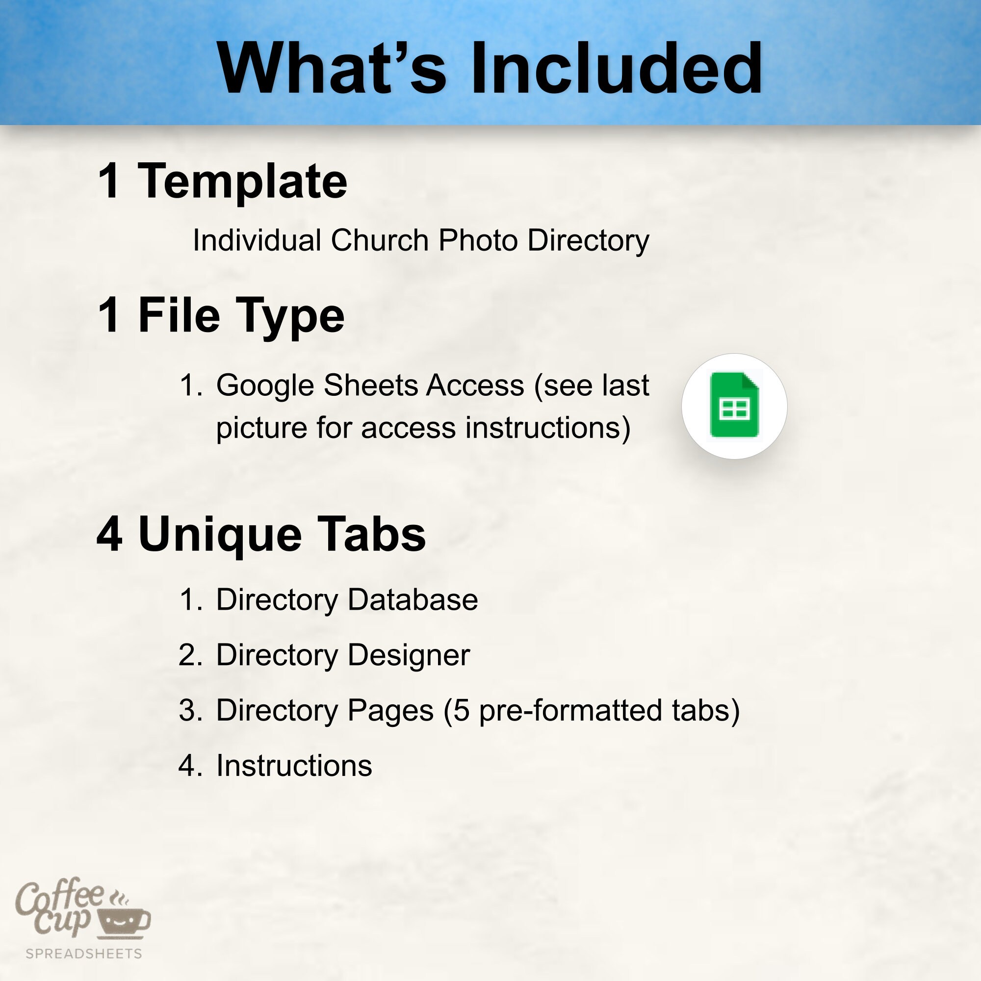 Individual church photo directory automatically updating large font