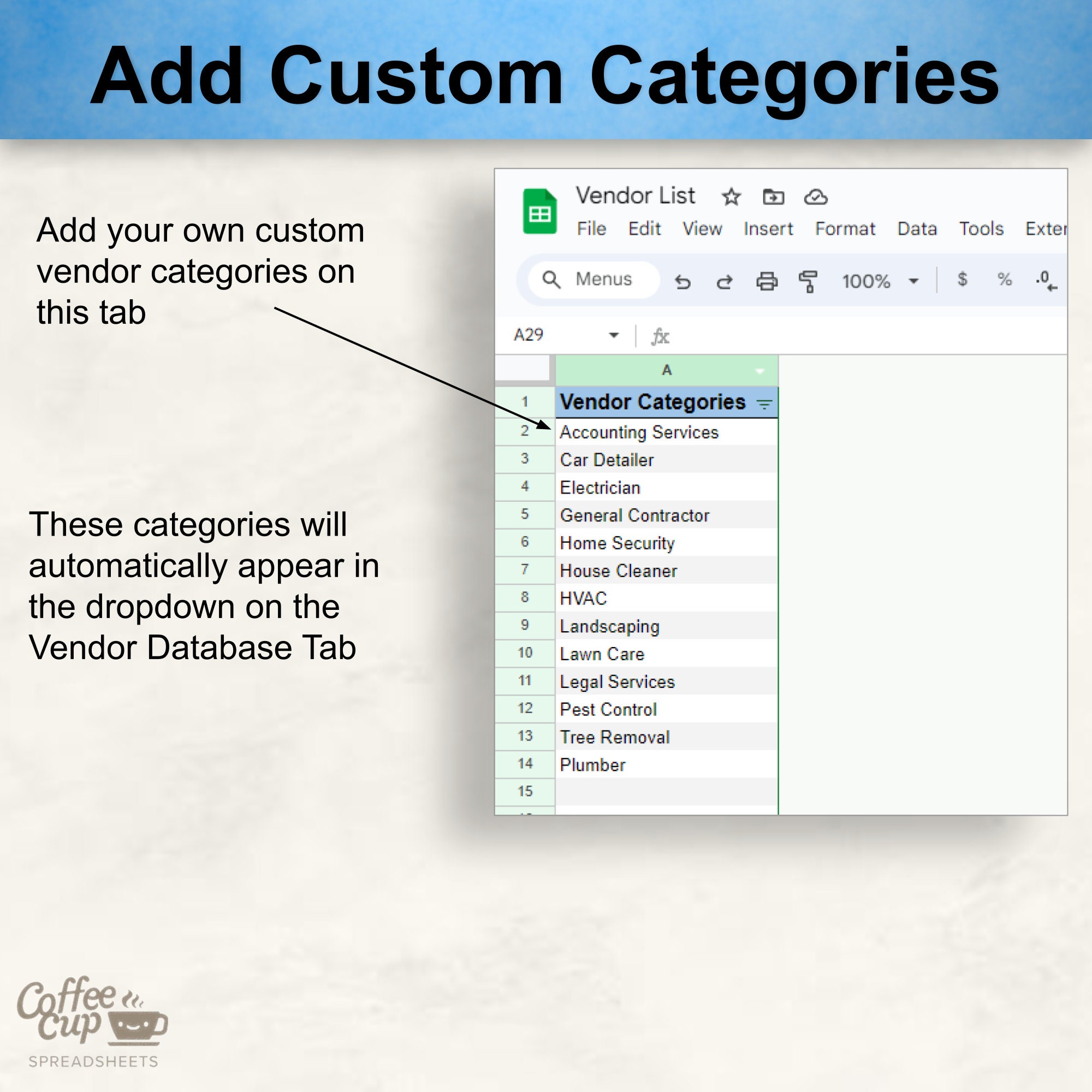 Vendor Contact List Google Sheet and Excel Template Database - Etsy