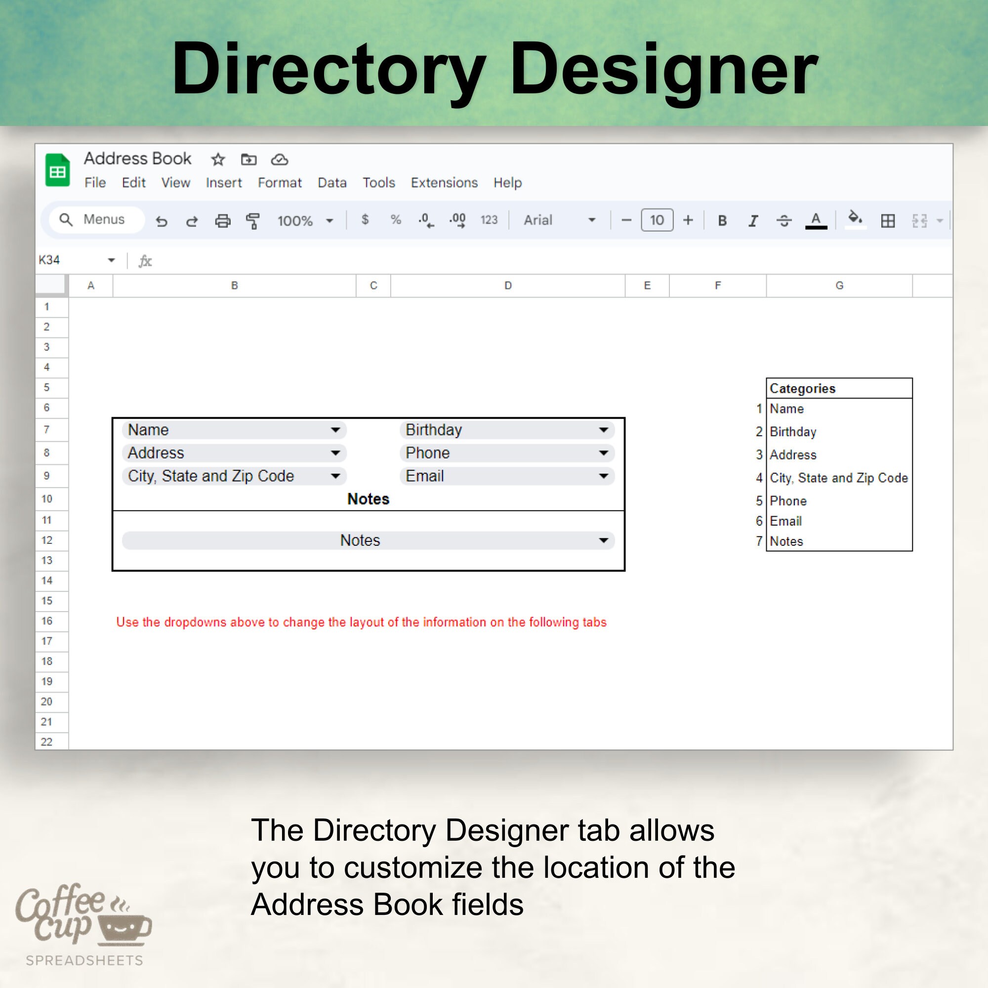 Digital Address Book Google Sheet Printable Address Book Template Excel