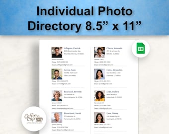 Fotolijst van 8,5 x 11 inch: 8 items per pagina met vierkante foto's