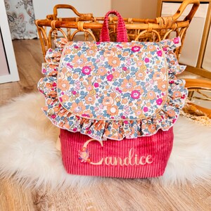 Sac à dos personnalisé enfant/bébé pour la crèche, nounou, école (maternelle)
