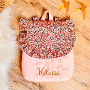 Sac à dos personnalisé enfant/bébé pour la crèche, nounou, école (maternelle)