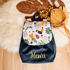 Sac à dos personnalisé/ brodé enfant/bébé pour la crèche, nounou, école (maternelle)