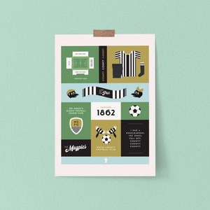 Notts County Football Club Art Print: Heritage Fan Gift