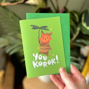 Cute You Korok Zelda Card | Gaming Gift, Zelda Gift, Nintendo Gift, Gamer Cards, Cute Gamer, Forest friend, SNES, NES, Link, Switch