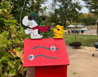 Snoopy Bird House as Red Baron