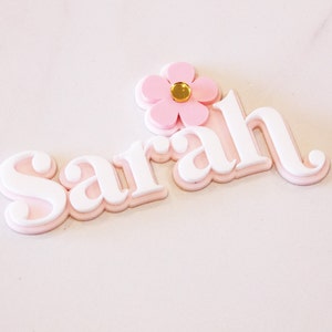 Name Plaque | Fropper | Kids Room Wall Sign | Multiple Sizes | Cake | Decoration | Party Celebration Event Sign