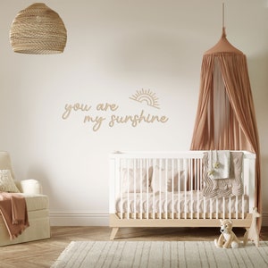 You Are My Sunshine •  Wooden or Acrylic Wall Scripts •  Kids Room Decor •  Nursery Baby Room •  Kids Wall Art