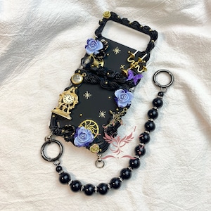 Black And Gold  Baroque Decoden Phone Case For All Brand
