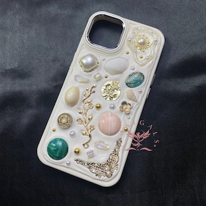 Personalized Shell Stone Mosaic Decor Decoden Phone Case