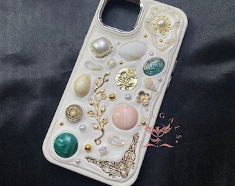 Personalized Shell Stone Mosaic Decor Decoden Phone Case