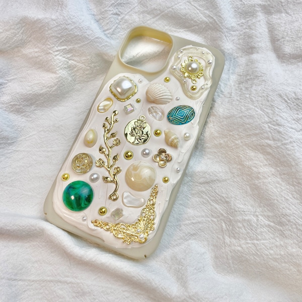 Personalized Shell Stone Mosaic Decor Decoden Phone Case
