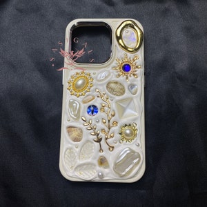 Beige Blue Eye Mosaic Decoden Phone Case For All Brand