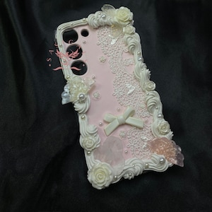 Pink And White Bowtie  Decoden Phone Case For All Brand