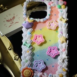 Cute Colourful Y2K Stars Decoden Phone Case For All Brand