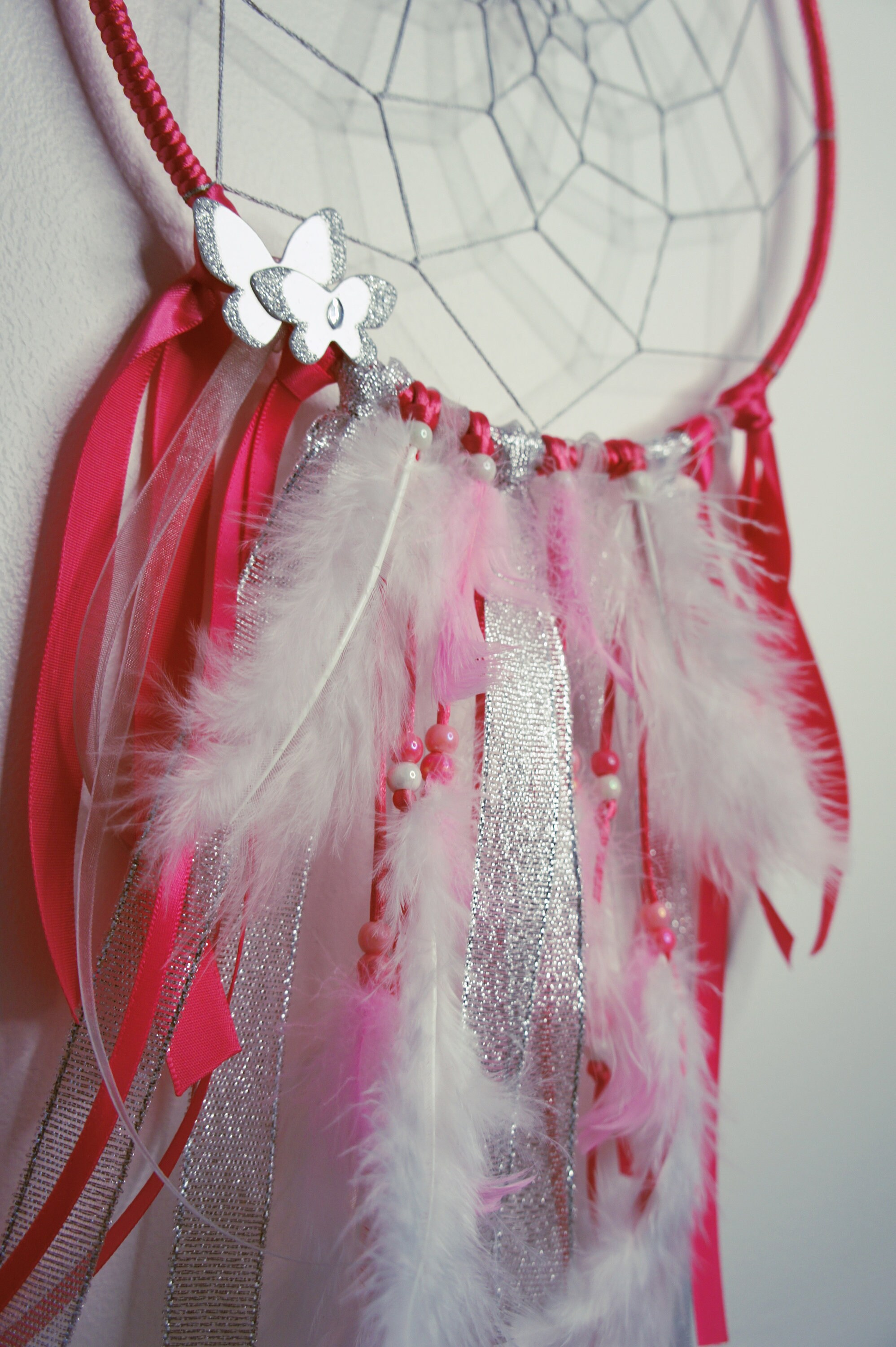 Attrape-Rêves Rose/Argenté