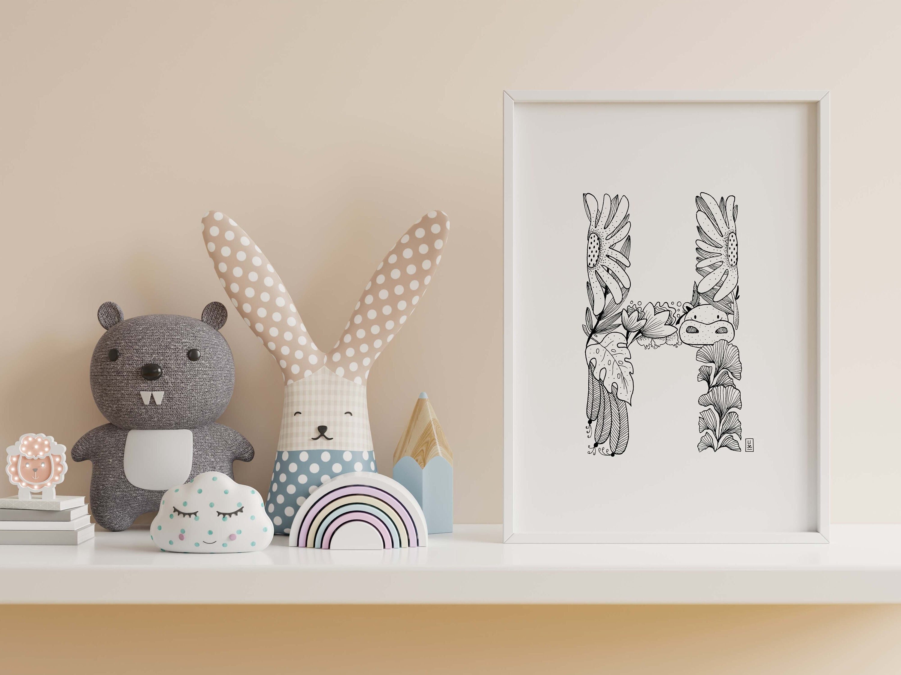 Affiche - H Comme Hippopotame