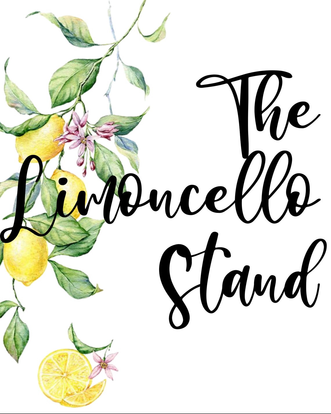 Limoncello Sign Limoncello Stand Sign / Digital Download / Bridal Shower Decor ...