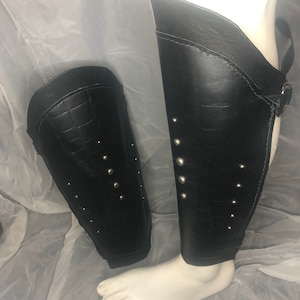 Shadow rouge greaves SCA renaissance fair LARP fantasy shin guards