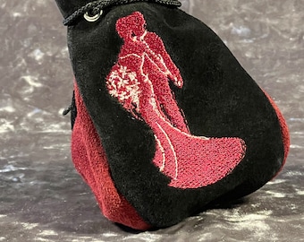 Wedding Favor Dice Bag Authentic Handmade Leather Poke Cosplay Accessory Jewelry  Renaissance Pouch Gamer DND Sack Party Favor Holder Purse