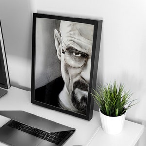 Heisenberg (Walter White) digital print PDF & JPG | High Resolution Printable Handmade Drawing