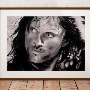 Aragorn digital print PDF & JPG | High Resolution Printable Handmade Drawing