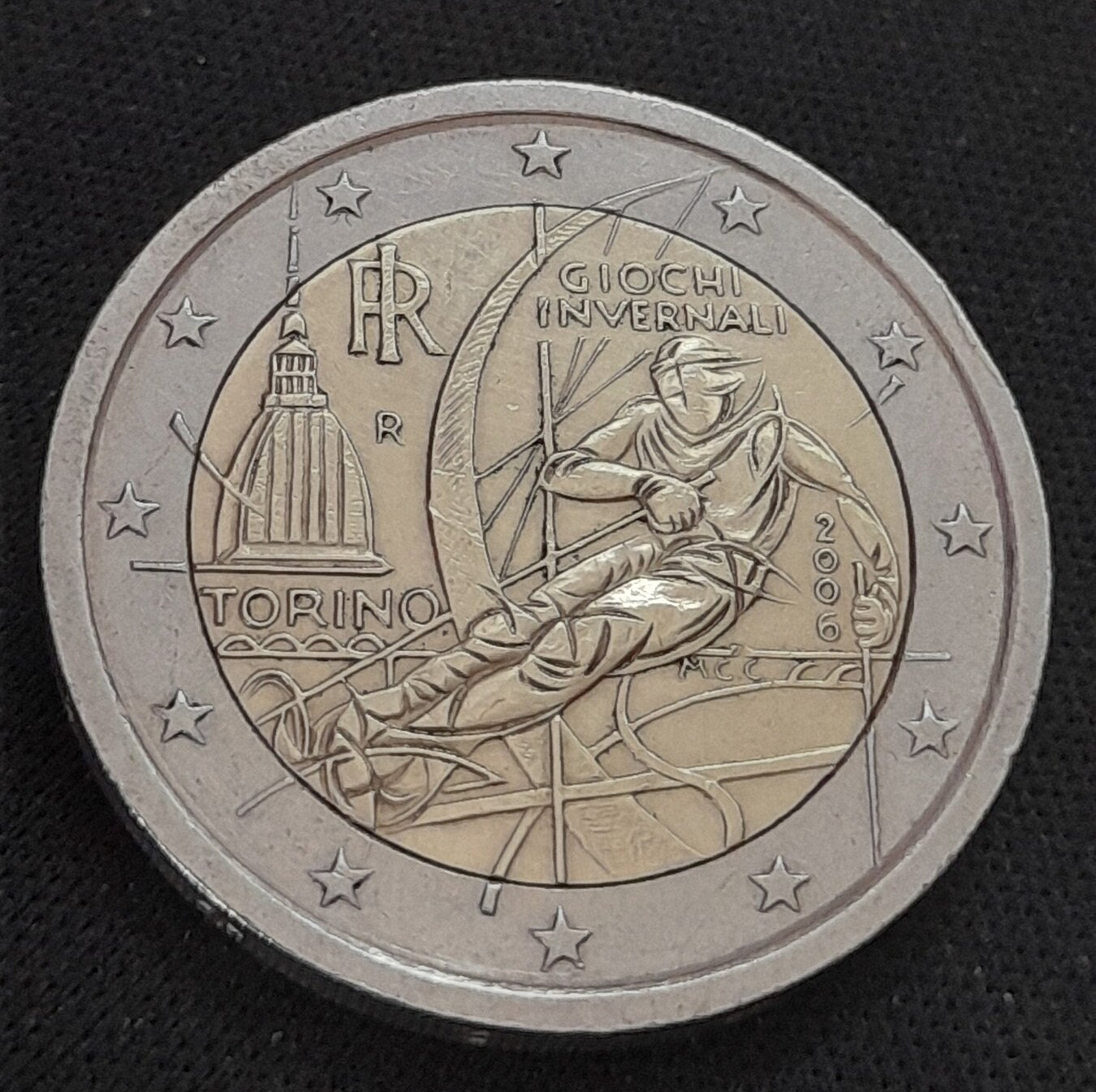Pièce Commémorative 2 Euros Italie 2006 - Jeux Olympiques D'hiver De Turin (TTB)
