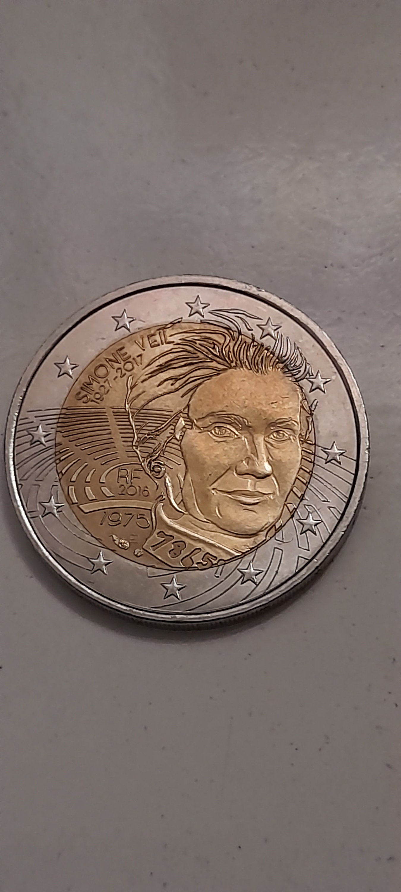 Piece 2 Euro Rare Simone Veil 2 Euros Simone Veil 2017 - Etsy Canada