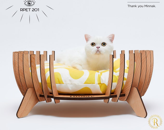 Howl Theraphy, Modern Personalized Pet Bed, Handmade Rabbit Bed, Dog Crate Furniture, Cat Furniture, Dog and Bunny Bed, Cat Lover Gift