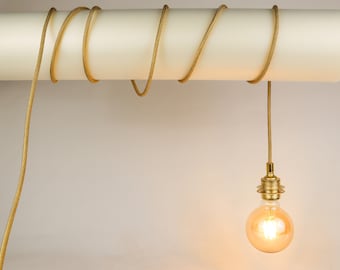 17ft Plug-In Pendant Light Kit: Dimmable Edison Style