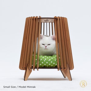 Purr Theraphy, Modern Personalized Pet House, Cat Furniture, Bunny house, Cat Lover Gift, Handmade Rabbit House, Dog Crate Furniture, RLS104