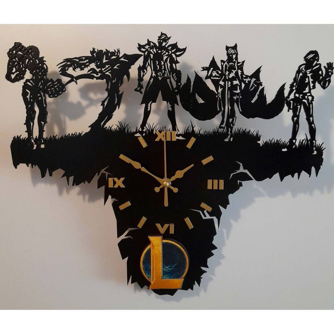 League of Legends Wall Clock With Customization Etsy
