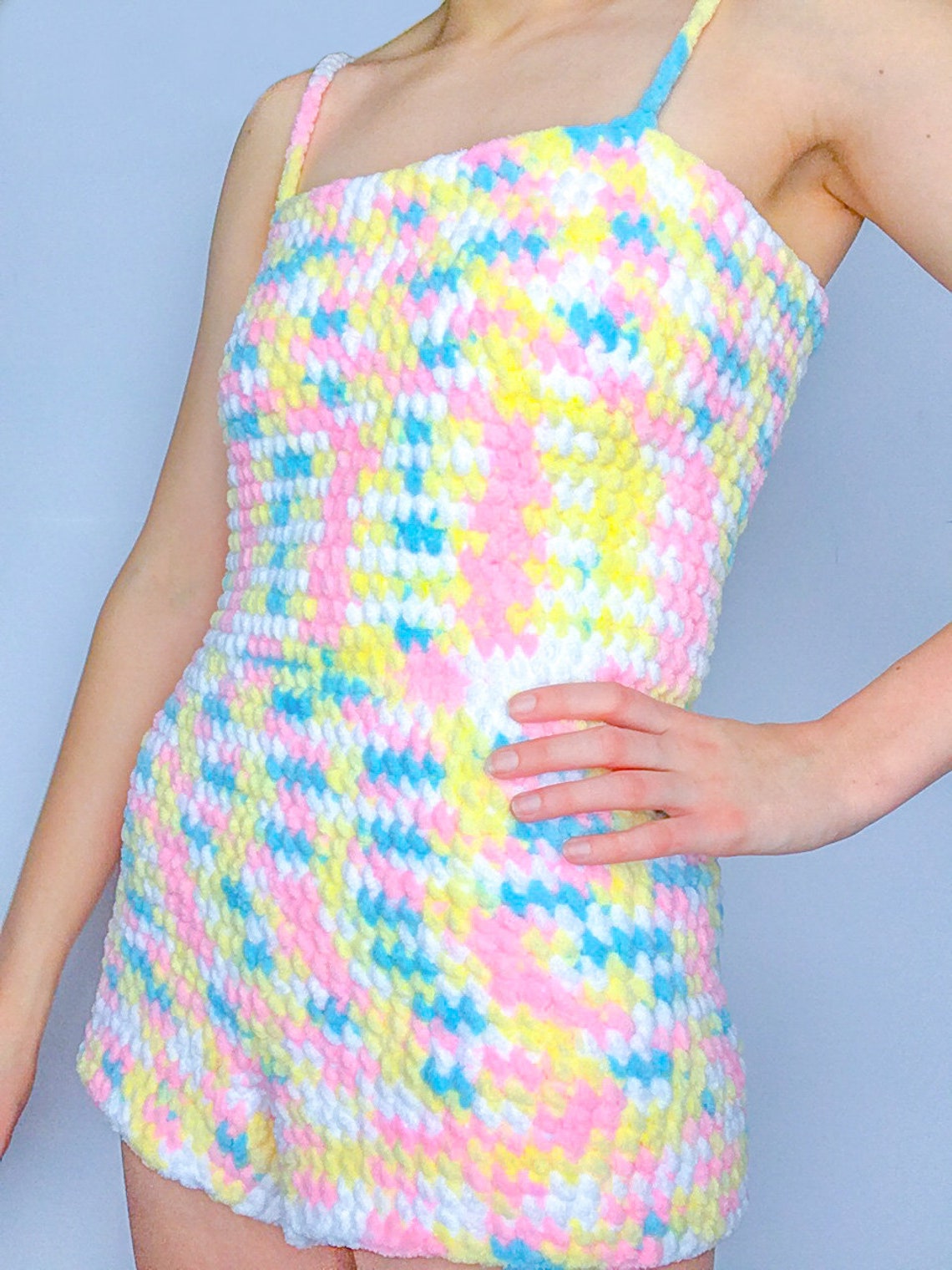 The Pillow Fort Romper Custom Size Crochet Pattern Etsy