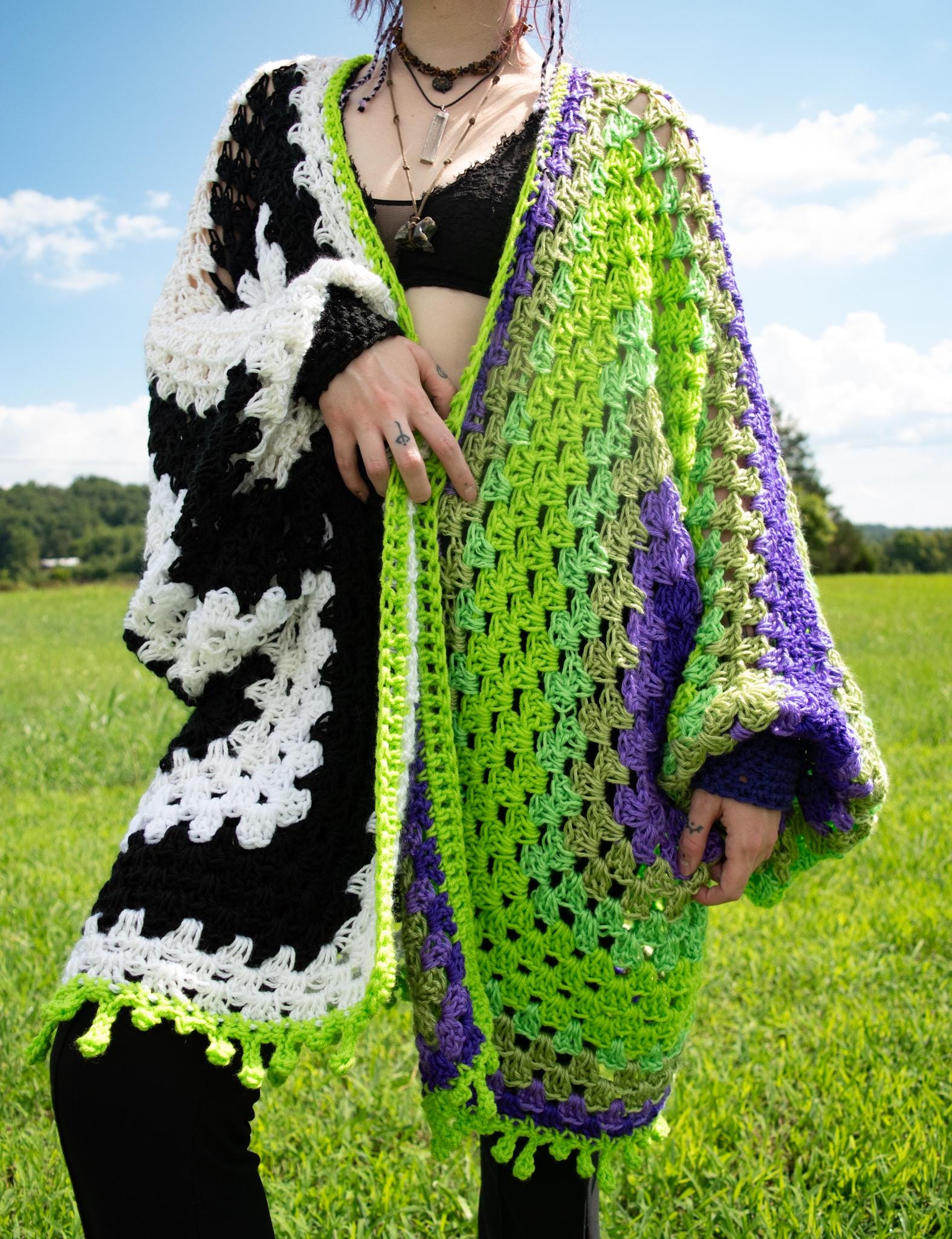 【JOICEADDED】TrianglePattern KnitCardigan Knit Triangles Cardigan Pattern – Mary Maxim