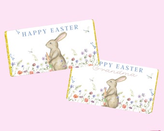 Easter Chocolate Wrapper | Printable 110g Chocolate Bar Template | Digital File | Easter Gift | Easter Chocolate | Personalised Bar | Child
