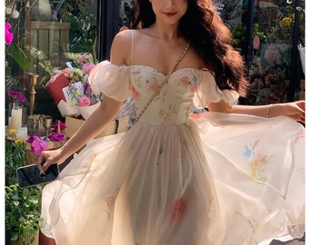 Formal Dresses For Women-Two Piece Blouse and Skirt Set-Summer Wedding Guest Dress-Princess Dress Women-Cottage Core Dress-Victorian Dress