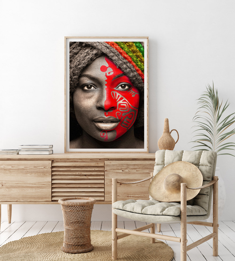 African American Art, Print DIGITAL DOWNLOAD, Africa Black Woman Art
