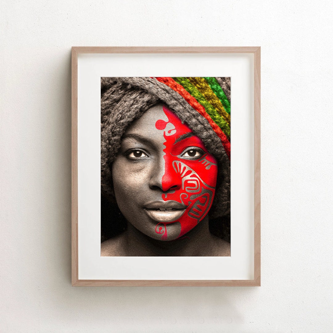 African American Art, Print DIGITAL DOWNLOAD, Africa Black Woman Art