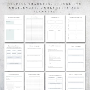 Printable Website Planner | Online Business Website Guide | Small ...