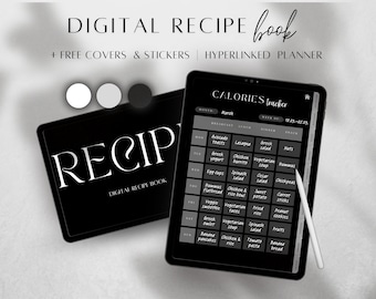 Verlinkter Digitaler Rezept-Planer | Goodnotes, Notability (PDF-Format)