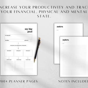 ADHD Brain Dump Planner Printable | Productivity Ultimate Life Bundle | Therapy Journal Self-Care PDF image 6