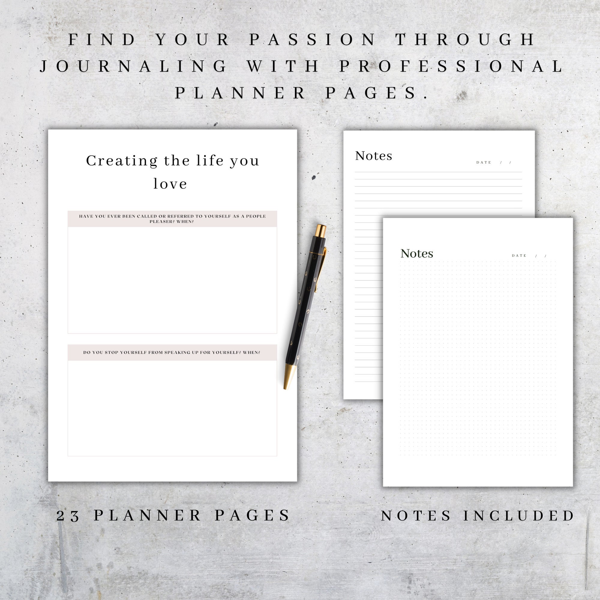 Find Your Passion Planner Printable Life Coaching Pages - Etsy