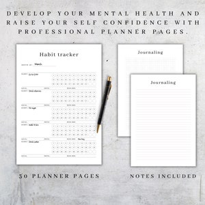 Self Confidence &amp; Self Esteem Journal | Self Care Planner | Wellness ...