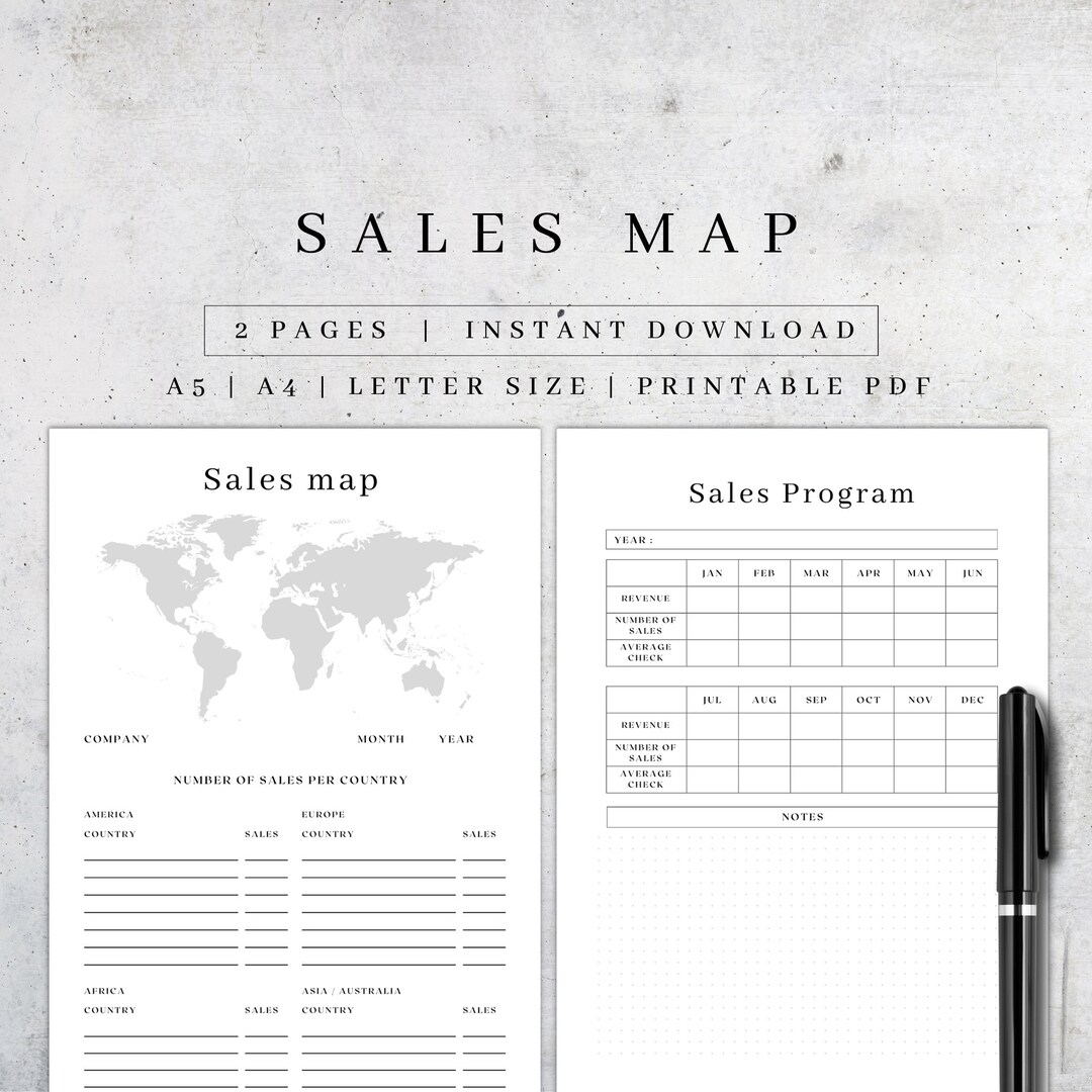 Sales Map Printable Business - Il 1080xN.4468983399 Djd6 